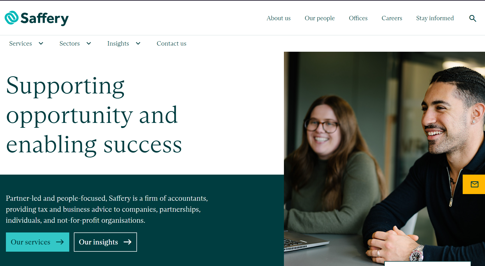 Saffery Website Preview
